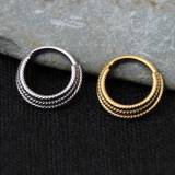 1pc 16g Hinge Seamless Nose Ring Lip Ring Earring Hip Hop Style Body Piercing Jewelry