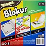 Mattel Games GND69 – Kompakt Blokus strategispel för barn och familj, brädspel för 2 till 4 spelare med spelstenar i 4 färger, gåva för alla 7 år