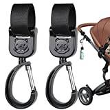 Barnvagnsklämmor för väskor - 2st Barnvagnskrokar Clip Organizer - Barnvagnskrokar för att hänga skötväskor Matväska Fanelod