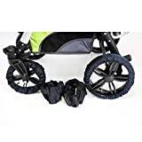 Bäst för barndäckskydd för barnvagnar 2 modeller att välja mellan (modell 1 - vridbara framhjul)