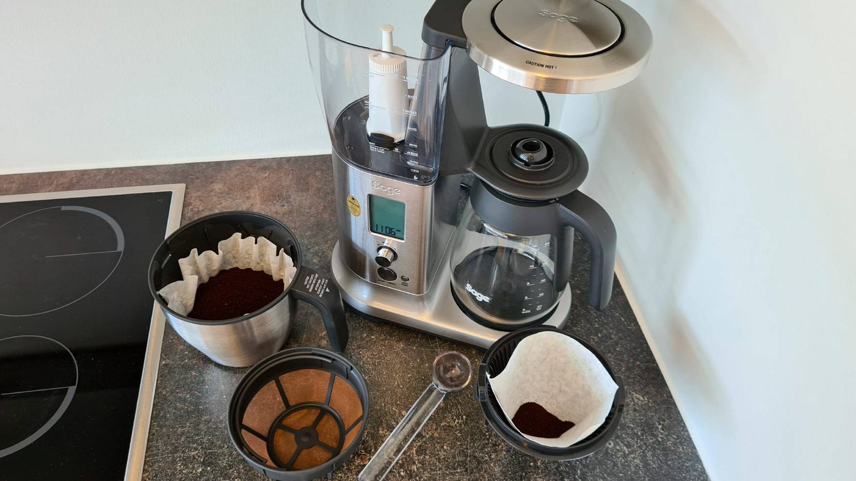Test av Sage the Precision Brewer - kaffe i filtrena