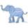 Blå Elefant Logotyp