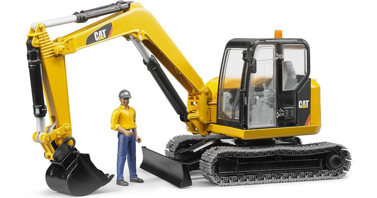 BRUDER Cat Mini Excavator With Figure Br02466 for sale online 