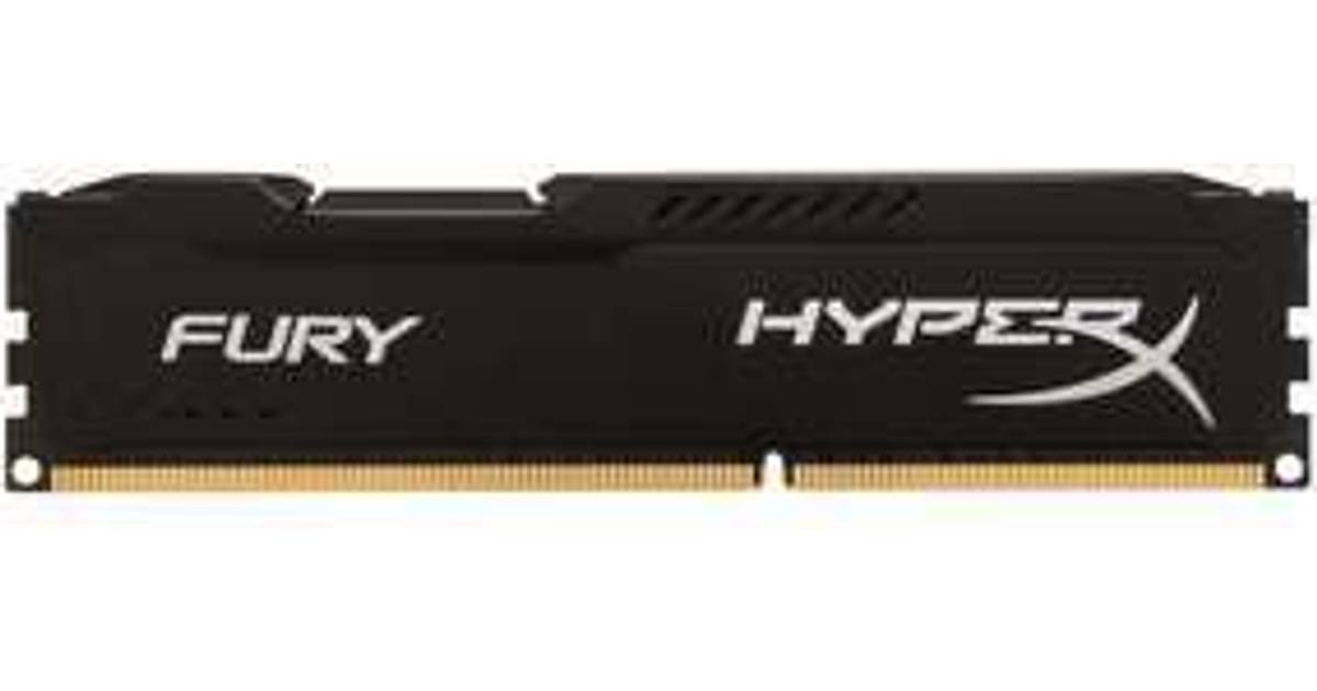 HyperX HX316C10FB/4 FURY Series 4 GB DDR3 1600 MHz CL10 DIMM Memory Module Black