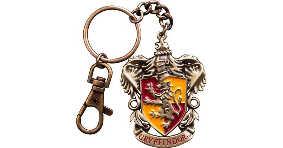HARRY POTTER Hogwarts School Crest Pewter Keychain 