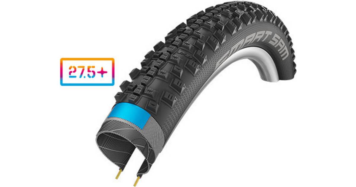 Schwalbe Tire Smart Sam 27.5 X 2.60 Addix Performance Snakeskin Raceguard Double Defense Pneumatico per Bicicletta Unisex Adulto Nero 65-584