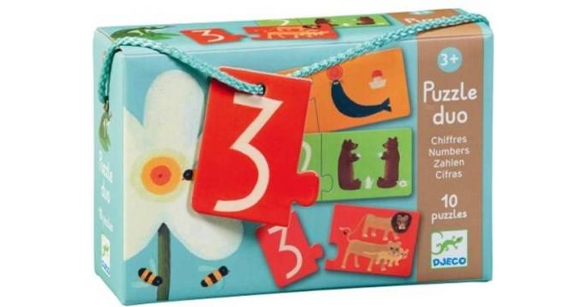 Details about   Djeco Duo Numbers 20pc Puzzle_Learn Counting Toy_1 to 10_Kids Educational Gift 