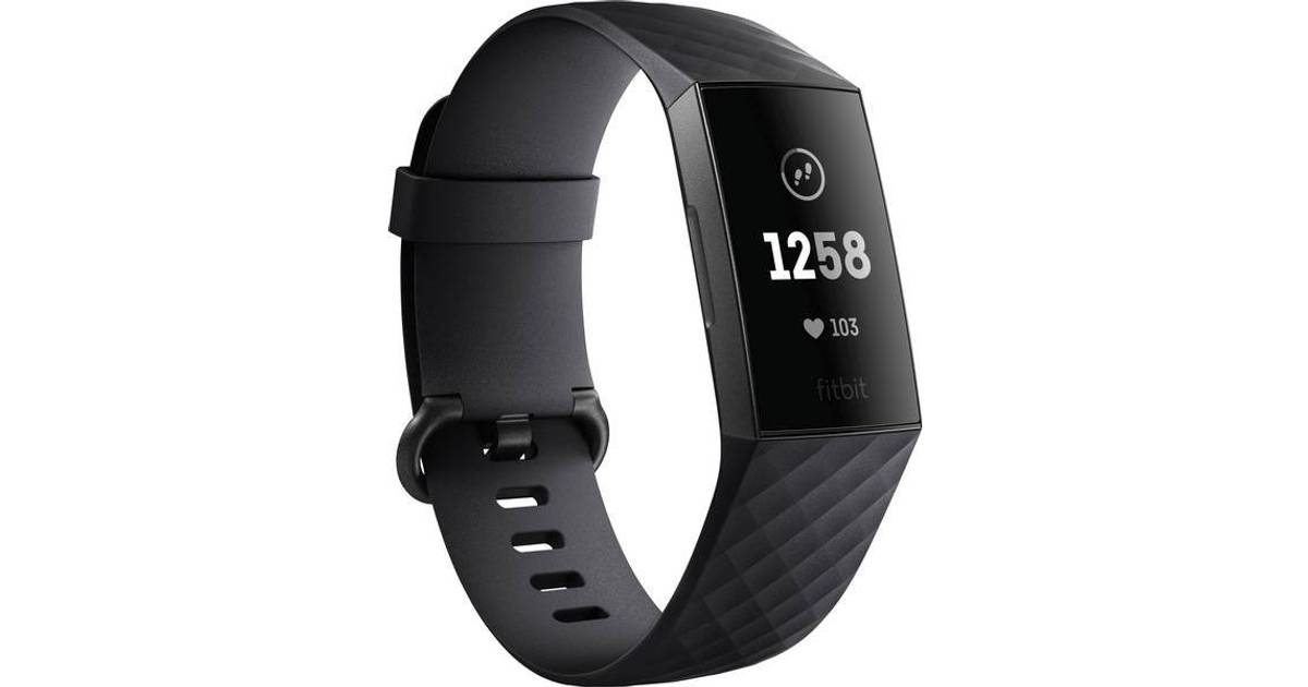 Fitbit Charge 3 Fitness Activity Tracker Graphite/Black for sale online 