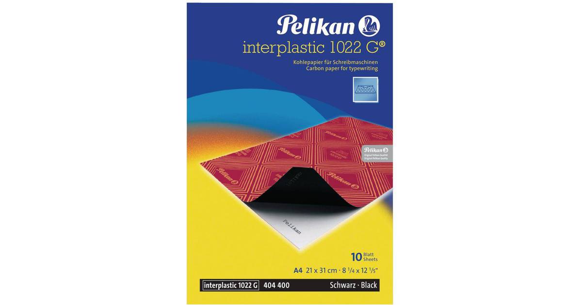 Pelikan 1022 G© Lot de 10 feuilles de papier carbone interplastic A4