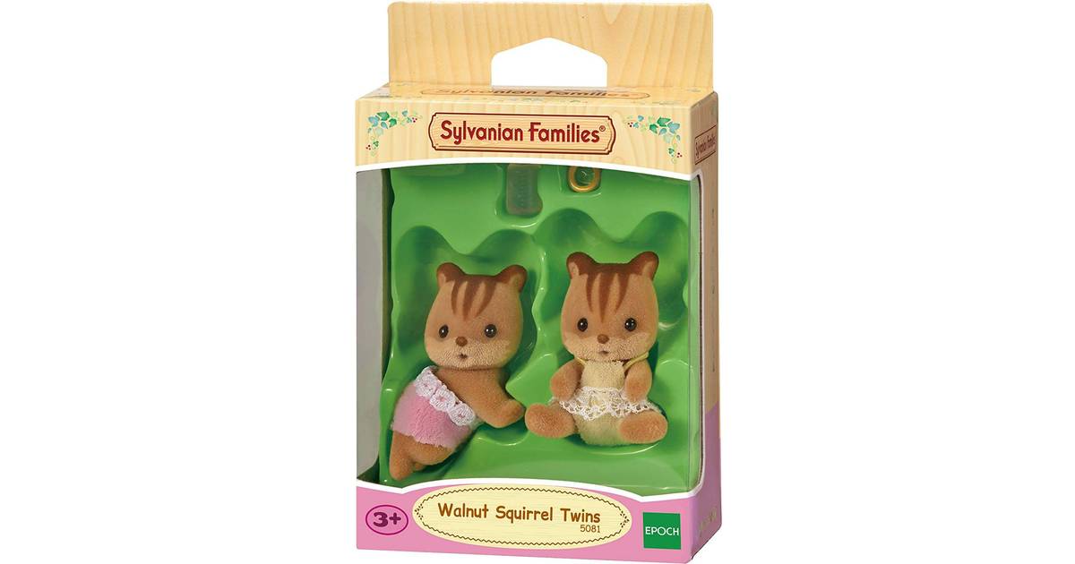 Tracked P&P Sylvanian Families Walnut Squirrel Family 