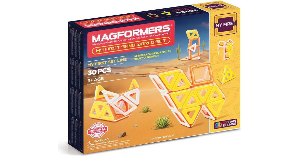 NEW MAGFORMERS My First Sand World 30-Piece Magnetic Construction Set Tiles BL 