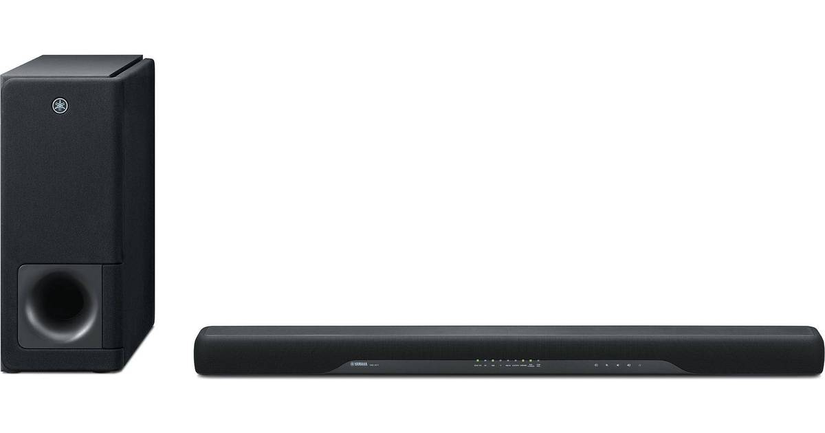 Renewed Yamaha YAS-207BL Sound Bar with Wireless Subwoofer Bluetooth & DTS Virtual Black