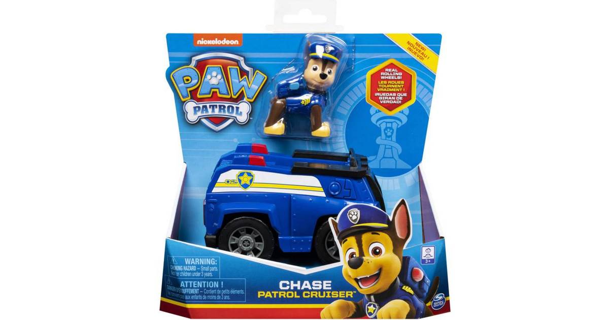 Chase’s Patrol Cruiser Vehicle with Collectible Figure Paw Patrol for Kids Aged 3 & Up 