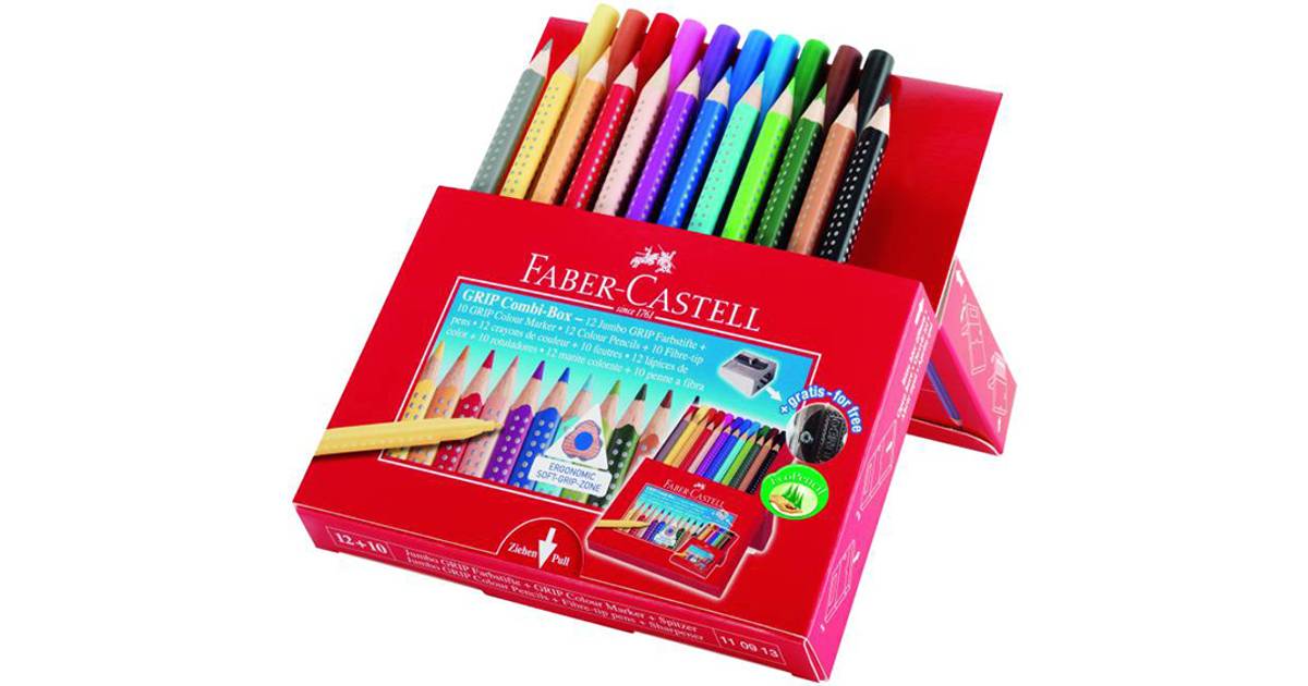 Faber Castell Jumbo Grip Colour Pencil Grip Felt Tip Pen Set 23 Pieces