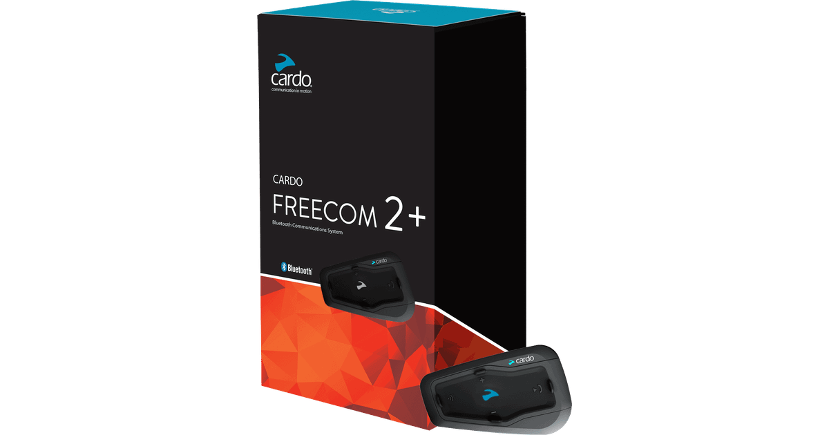 Cardo FREECOM 2 Plus 2-Wege-Bluetooth-Kommunikationssystem mit HD-Audio für Fahrer zum Fahrer Einzelpackung