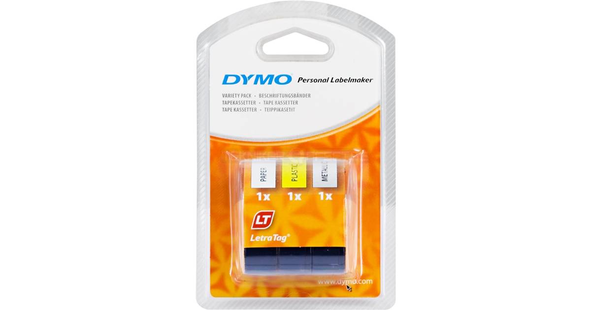 Dymo 6Pcs LetraTag Refills Label Tapes Label Maker for Dymo 91331White 4M x 12mm M6P9 4894817693854 