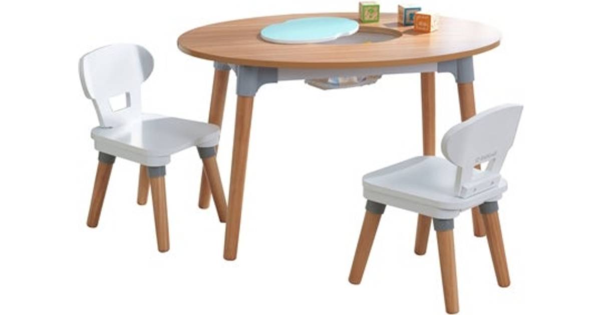 kidkraft round storage table and chair set
