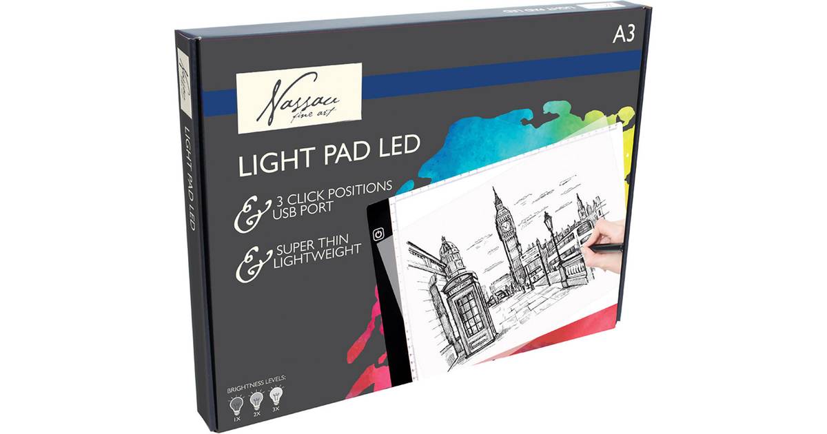 Starnearby Light Pad A3 LED Light Board Design avec luminosité réglable Panneau à Led Ultra-fin Tracing Light Box pour Animation Conception 
