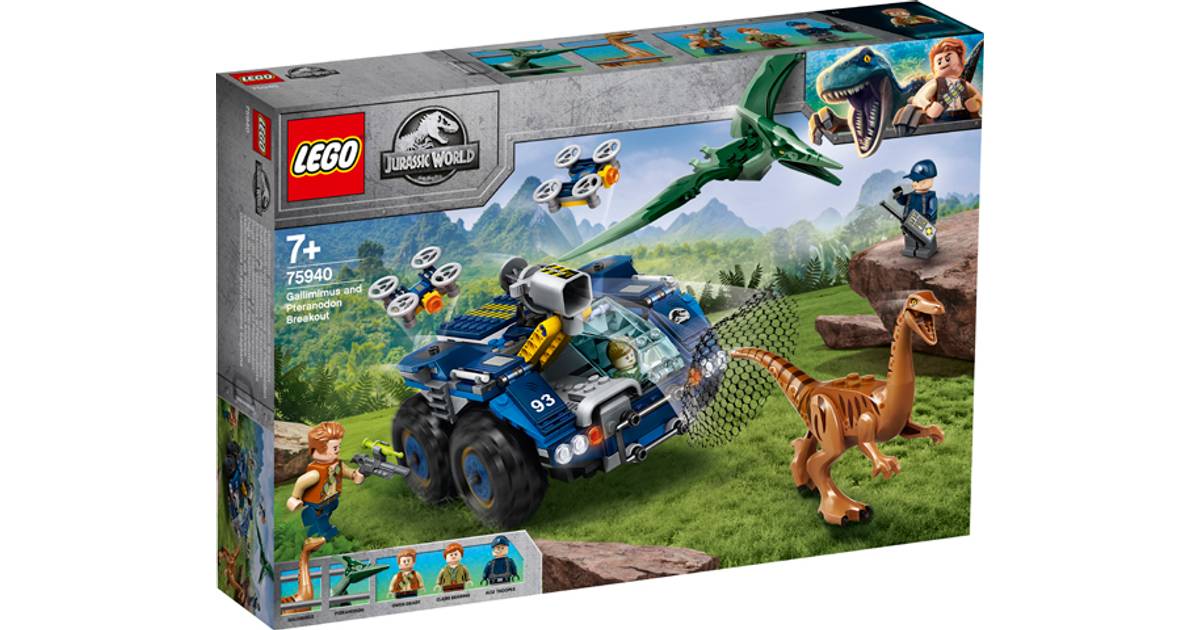 for sale online 75940 LEGO Gallimimus and Pteranodon Breakout Jurassic World 