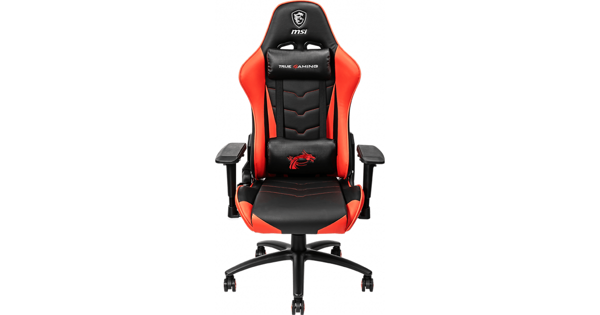  MSI  MAG CH120  Gaming  Chair  Black Red  Se priser 4 