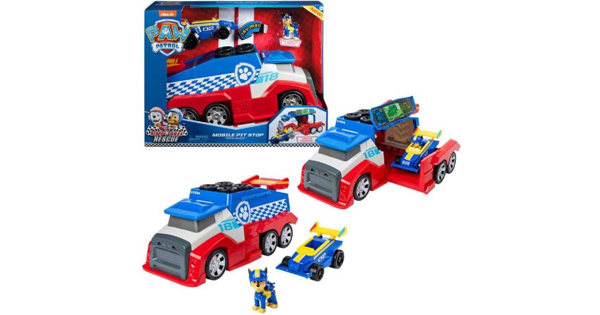 Spin Master Paw Patrol Rescue Mobile Pit Stop Team Ready Race 