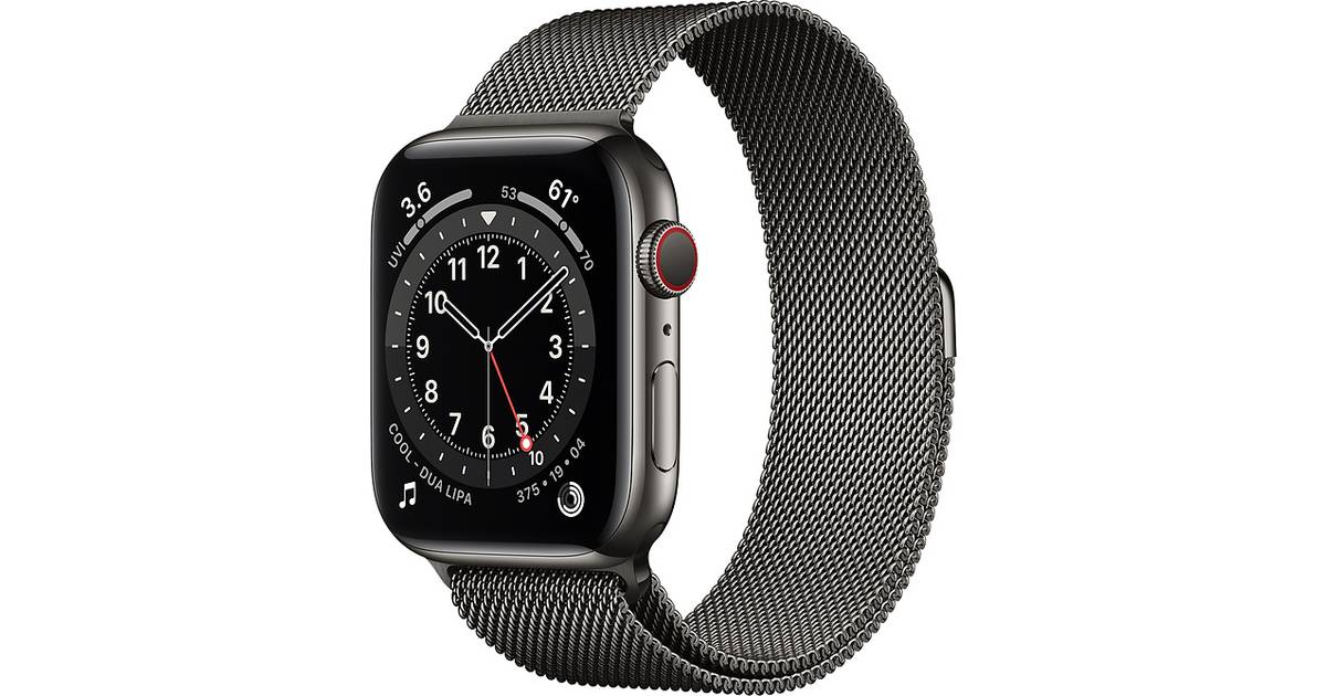 Apple Watch Series 6 Cellular 44mm Stainless Steel Case with Milanese 44mm Apple Watch Stainless Steel