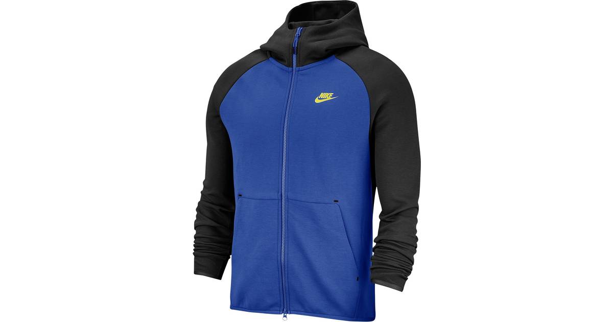 blue and yellow nike tech