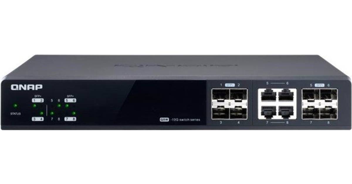 QNAP QSW-M804-4C 10GbE Managed Switch Gigabit with 4-Port 10GbE SFP+/RJ45 Combo and 4-Port 10GbE SFP