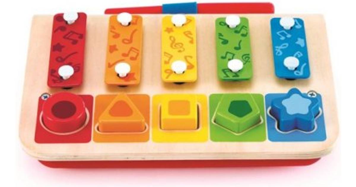 Wooden Shape Sorter Xylophone and Pull Along Aeroplane New, Boxed, Minor Imperfections 
