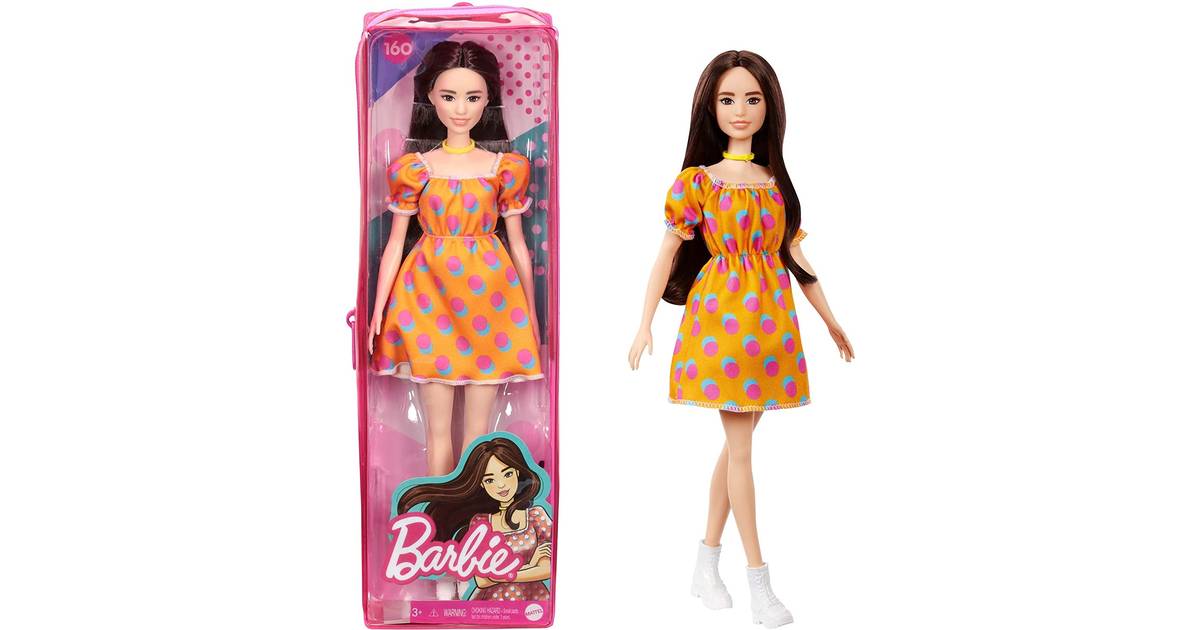 Barbie Fashionistas Doll #156 Curly Brunette Hair Letterman Jacket Grb48 for sale online