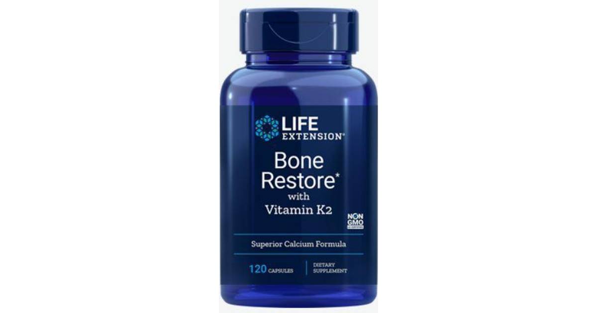 120 Caps 2-Pack Life Extension Bone Restore with Vitamin K2 