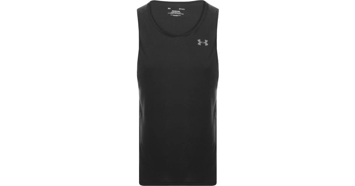 Under Armour Mens Tech Tank Top 2.0 Black Sports Gym Running Breathable 