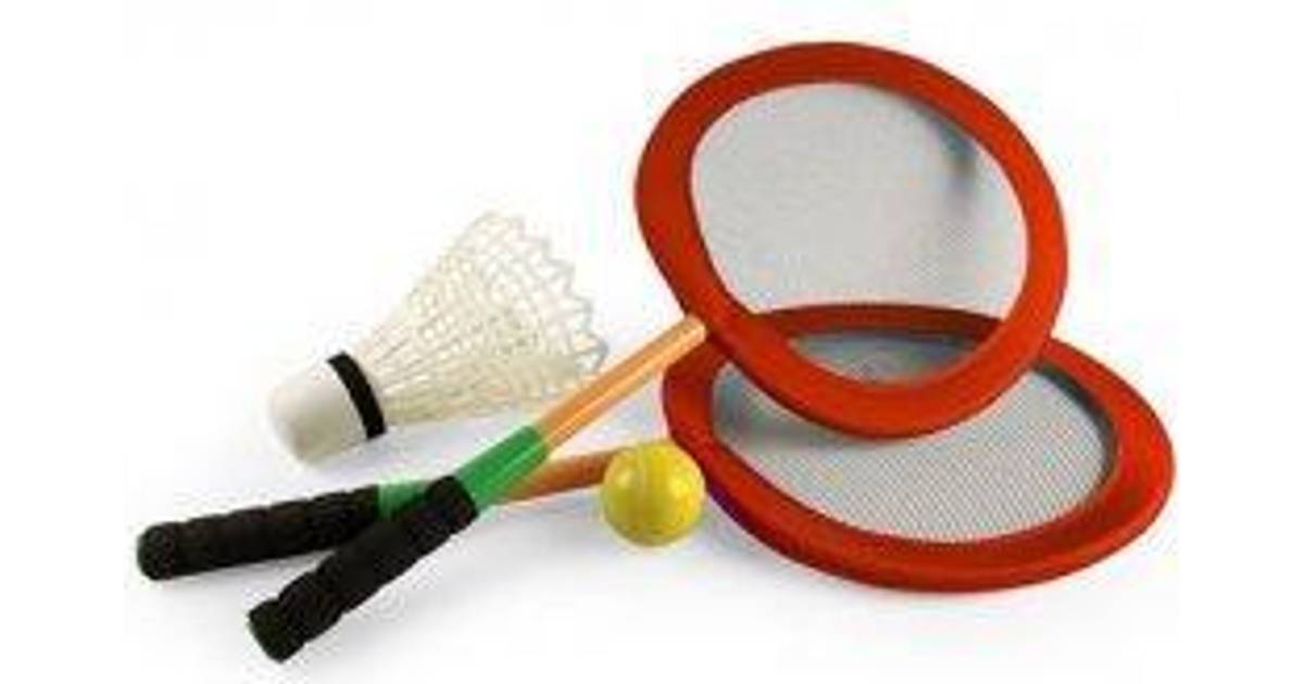 Jumbo Tennis für den Garten Federball Set Tronico Toys GmbH XXL Riesen Badminton Set