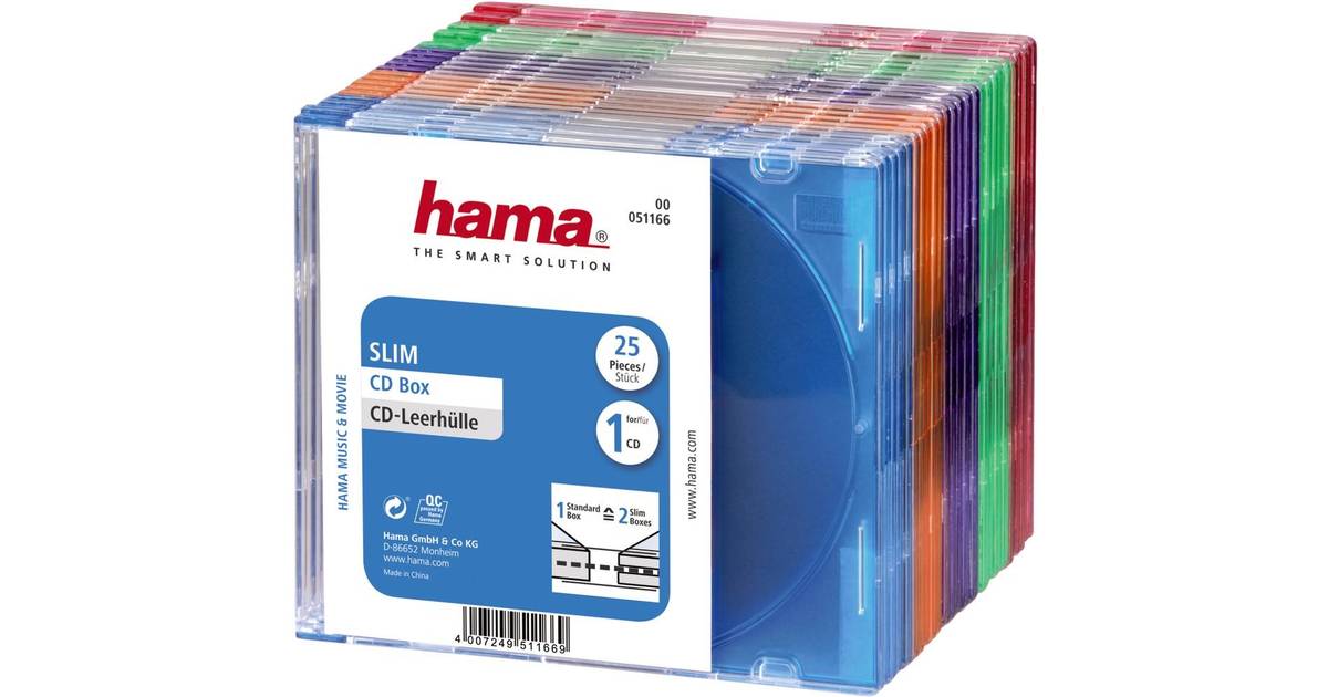 transparent 695636157442 Hama Hama Standard CD Double Jewel Case pack of 5 