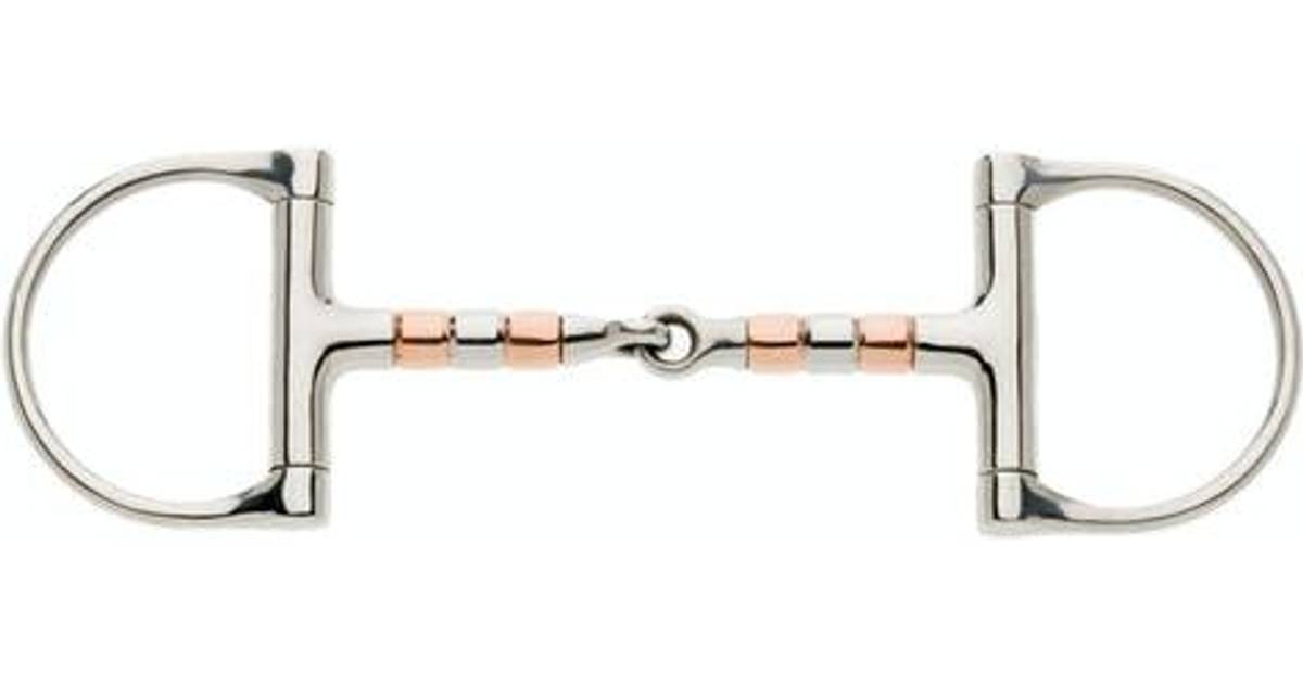D-RING SNAFFLE HORSE BIT WITH COLOR ROLLERS 5.5" 