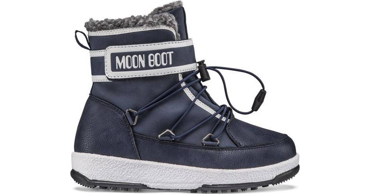 Moon Boot Jr Boy Sport WP Kinder Winterstiefel dunkelblau/weiß blue navy/white 