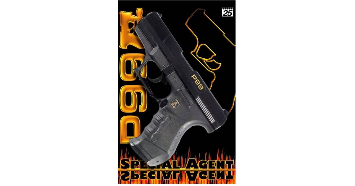 Schnellfeuer Pistole mit Schalldämpfer Spielzeug Agent Special Agent 125907013F 