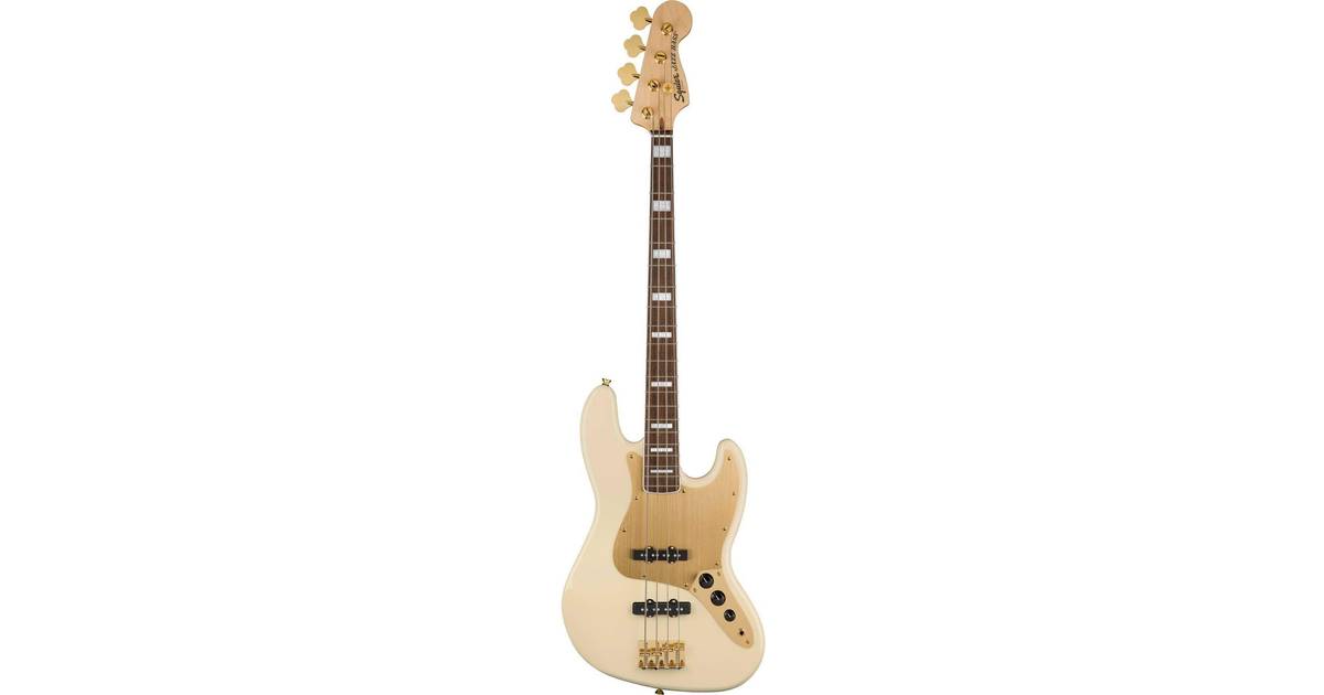Squier By Fender 40th Anniversary Jazz Bass Gold Edition • Pris »