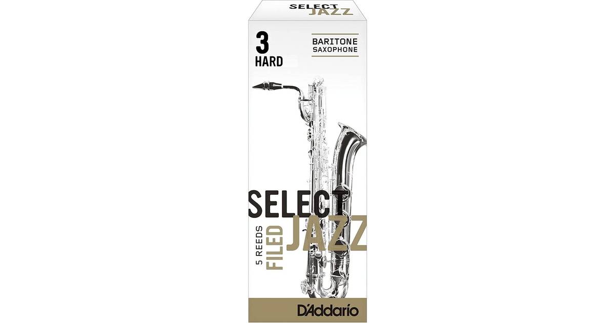 Rico Select Jazz Tenor Sax Reeds Strength 3 Strength Medium Unfiled 5-pack 
