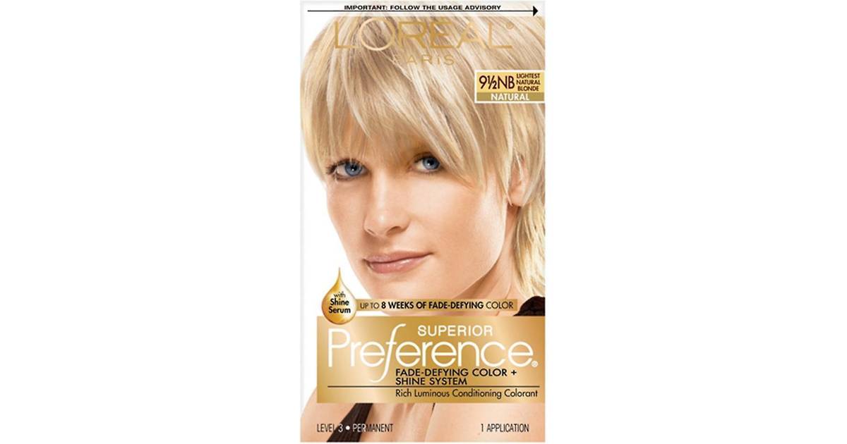 1. L'Oreal Paris Superior Preference Fade-Defying + Shine Permanent Hair Color, 7 Dark Blonde - wide 10