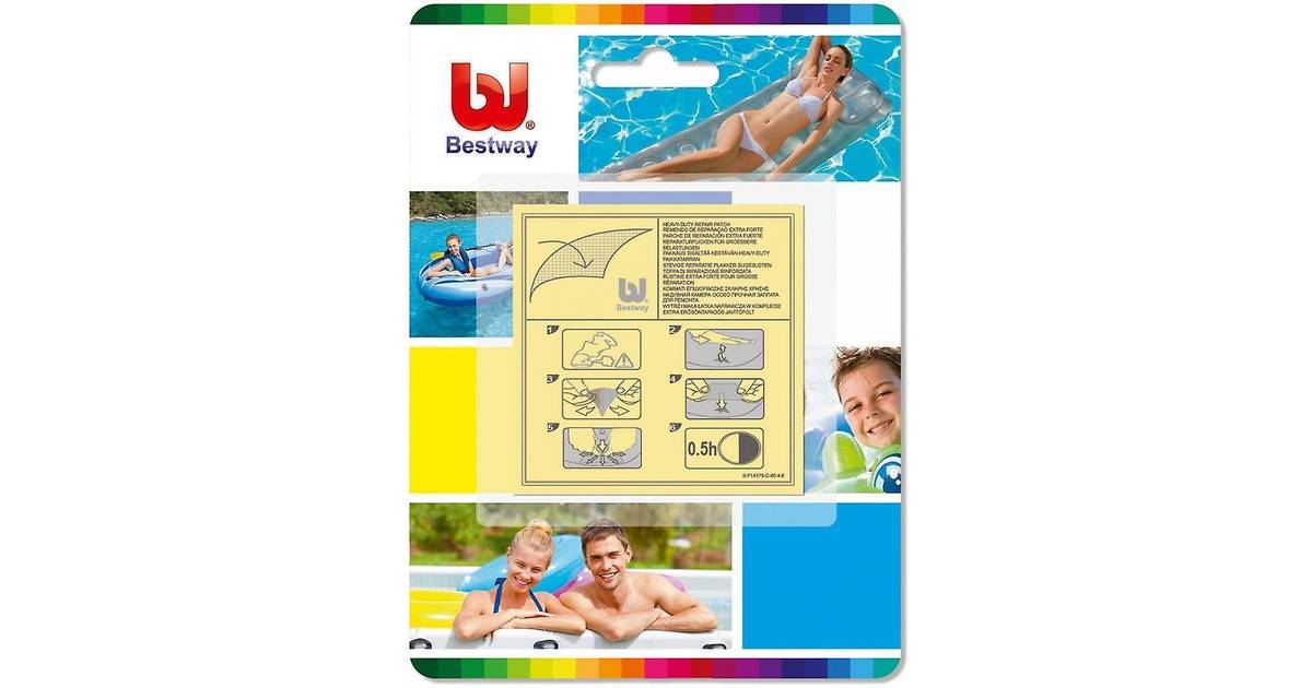 Bestway Bestway Inflatable Family Elliptic Swimming Pool with Heavy-duty Repair Patch 
