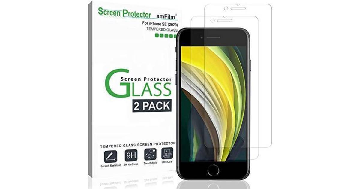 Amfilm Glass Screen Protector For Iphone Se Iphone 8 7 6s 6 4 7 2 Pack Halo Free Tempered Glass Screen Protector Pris