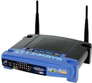  Bild på Linksys WRT55AG router