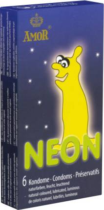  Bild på Amor Neon 6-pack kondomer