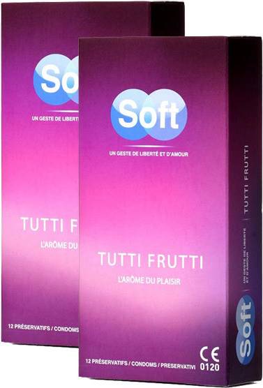  Bild på Soft Tutti Frutti 24-pack kondomer
