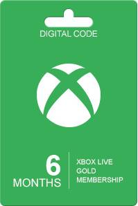  Bild på Microsoft Xbox Live Guldkort - 6 Måneder game pass / saldokort