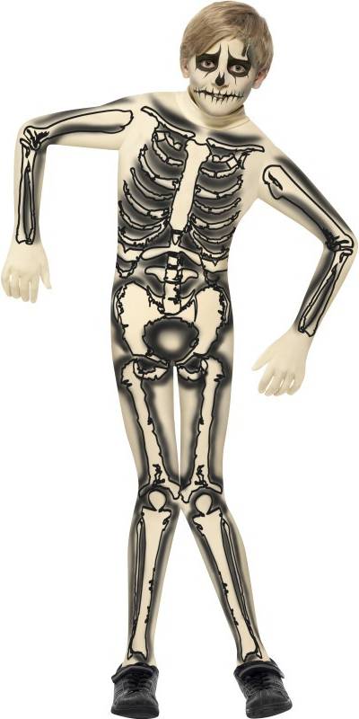 Bild på Smiffys Skeleton Second Skin Costume with Printed Jumpsuit