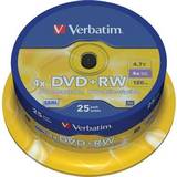 Verbatim Optisk lagring Verbatim DVD+RW 4.7GB 4x Spindle 25-Pack
