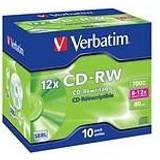 Optisk lagring Verbatim CD-RW 700MB 12x Jewelcase 10-Pack