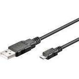 Goobay 2.0 - USB-kabel Kablar Goobay USB A - USB Micro-B 2.0 0.2m